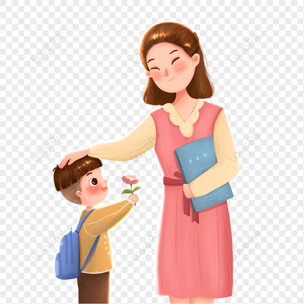 Cô giáo và học sinh