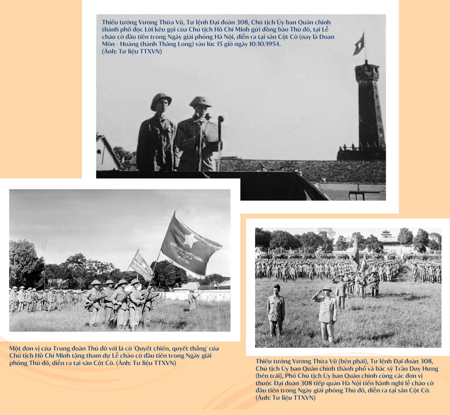 Cột cờ Hà Nội 10/10/1954