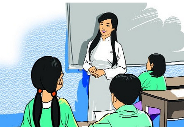 Hình ảnh thầy cô và học sinh