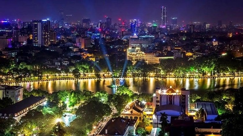 Phố Hà Nội về đêm