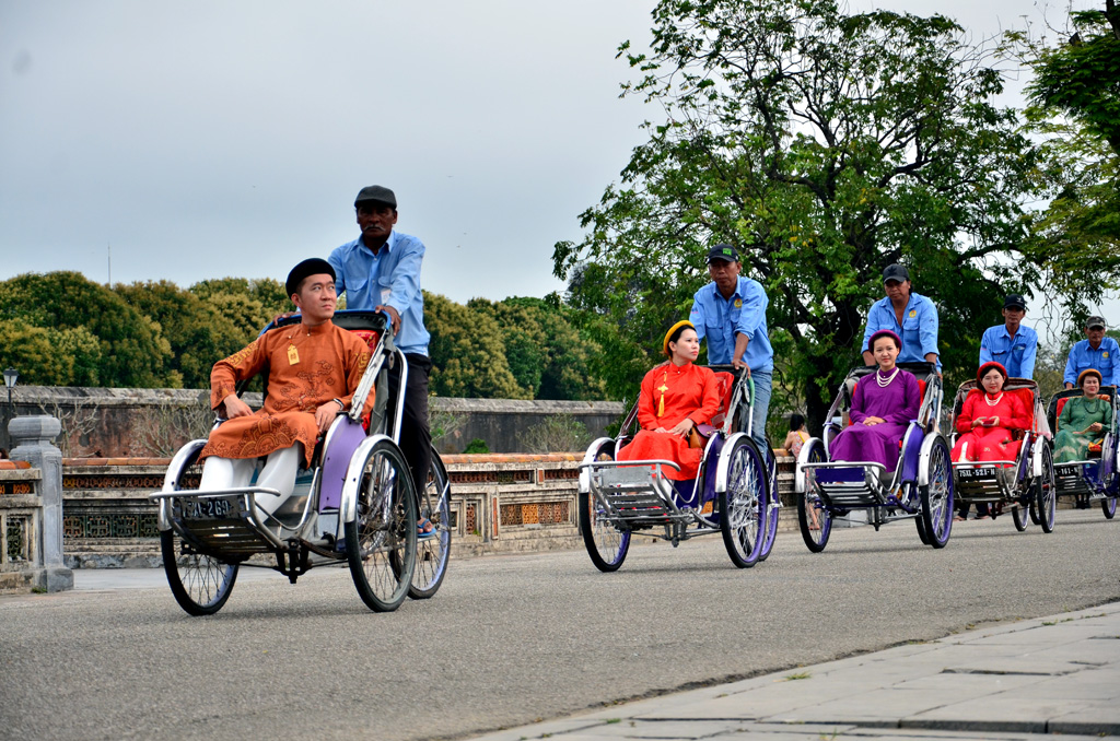 Xích lô tham quan Đại Nội