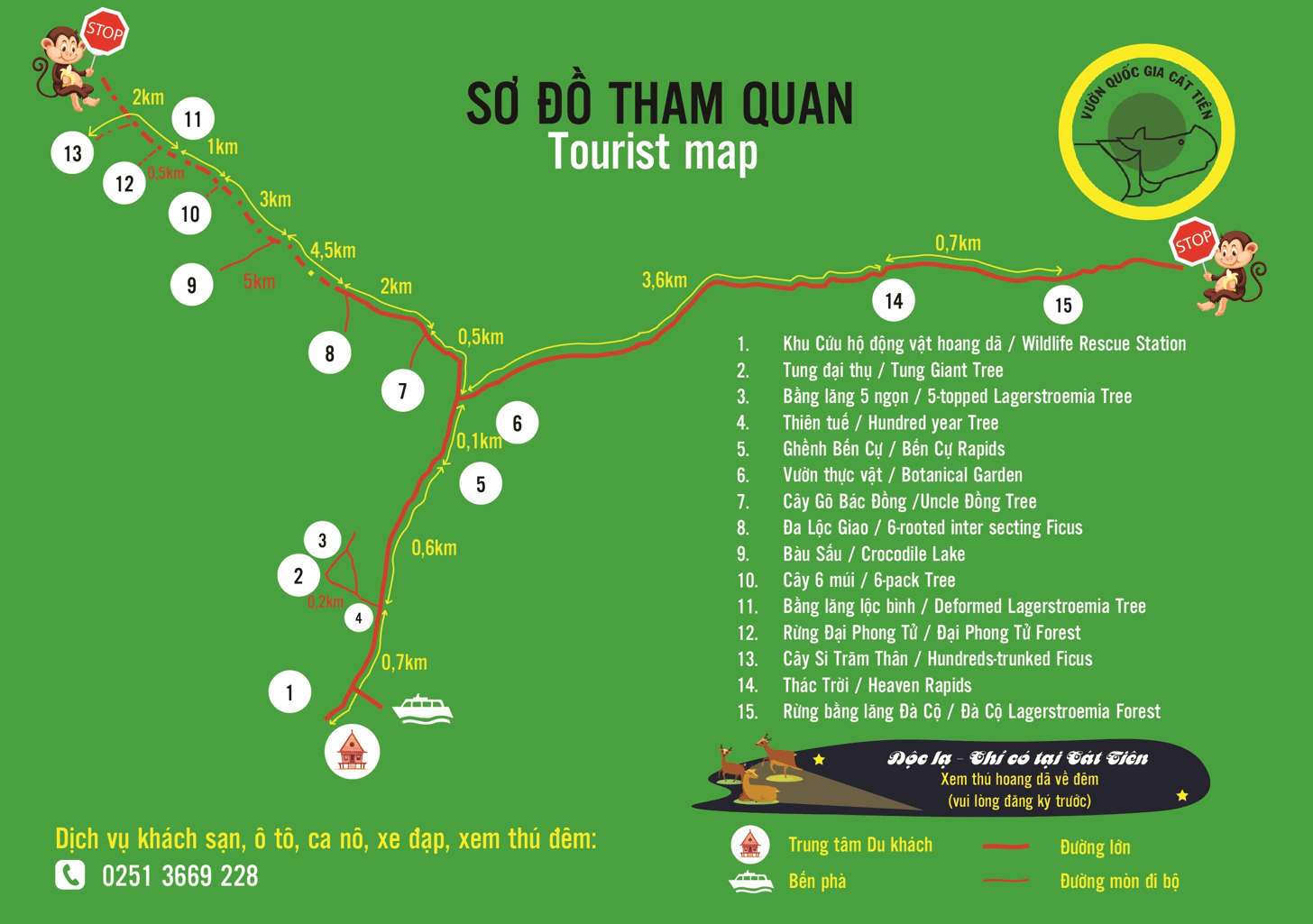 Bản đồ Nam Cát Tiên