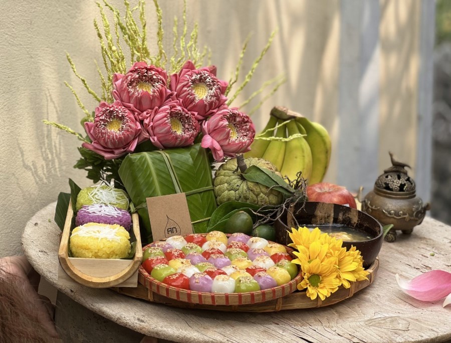 Bàn thờ cúng Tết Hàn Thực