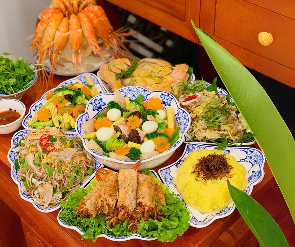Mâm cúng rằm tháng giêng