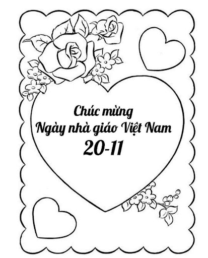 Bé tô tranh tặng thầy cô