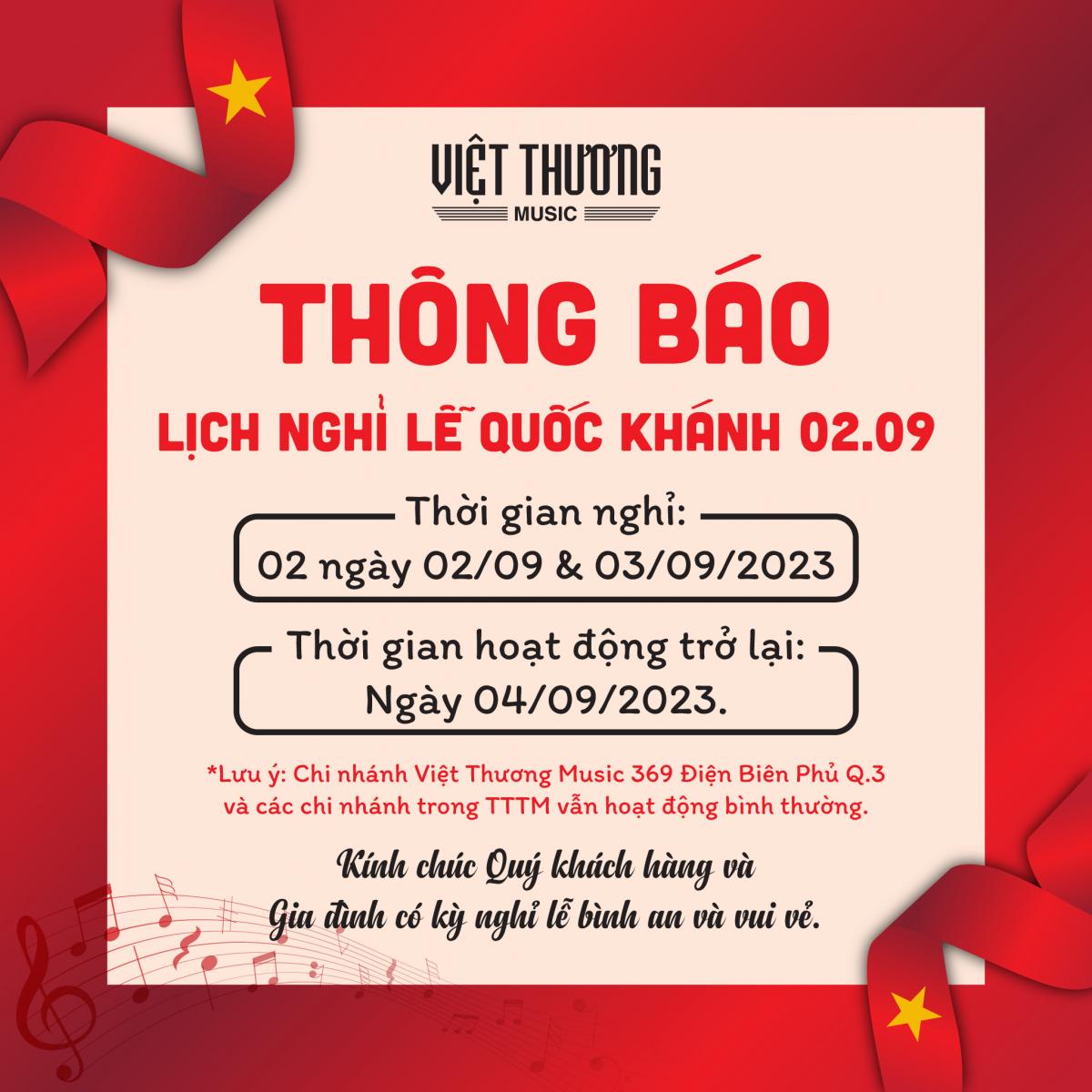 Lịch nghỉ lễ Quốc khánh