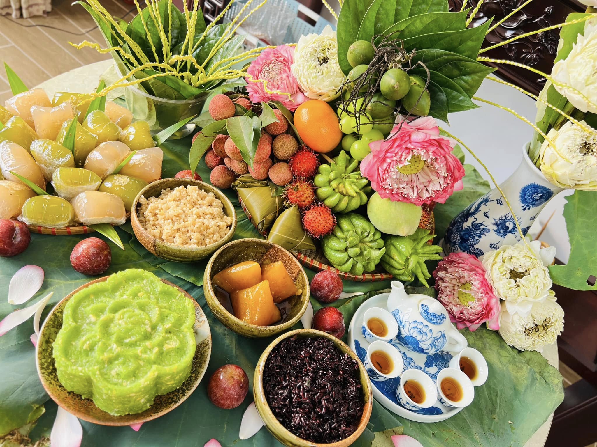 Mâm cỗ cúng Tết Đoan Ngọ